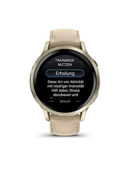 Smartwatch Garmin Venu 4 41 Mm - Lunar Gold Leather Band