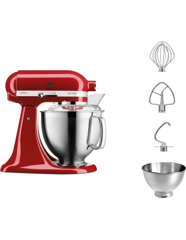 Kitchenaid Artisan 5Ksm185Ps Robot Kuchenny 300 W 4,8 L Czerwony