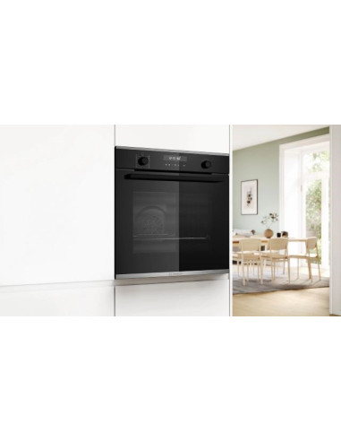 Piekarnik Bosch Hbg278Eb3 Do Zabudowy, 60 X 60 Cm, Czarny, Funkcja Airfry, Termoobieg 3D