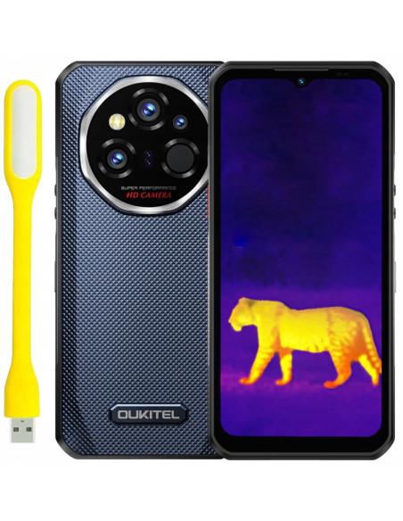 Oukitel Wp55 Ultra Thermal 6,6" Smartphone Dual Sim Android 15 5G Usb Type-C 16 Gb 512 Gb 11000 Mah Szary
