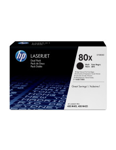 Hp 80X Zestaw 2 Oryginalnych Wkładów Z Czarnym Tonerem Laserjet Xl