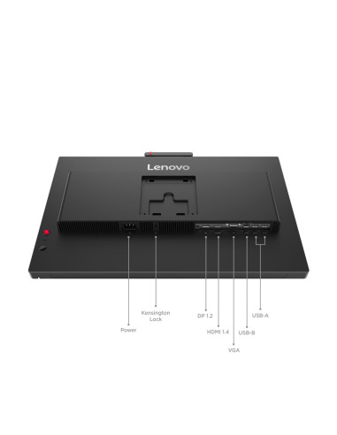 Lenovo Thinkvision T27Qd-4V Monitor Komputerowy 68,6 Cm (27") 2560 X 1440 Px Quad Hd Lcd Czarny