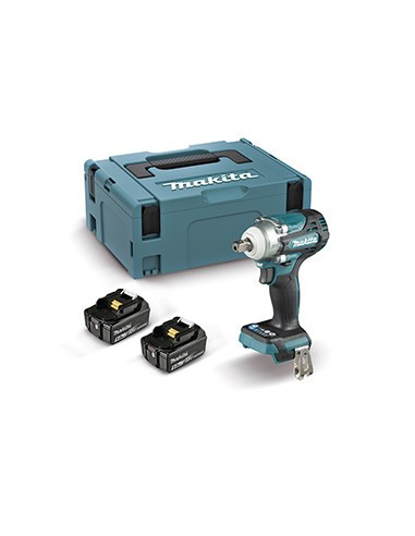 Klucz Udarowy Akumulatorowy Makita Spuginis Verżtaklis 18V 1/2 "330Nm 2X5.0Ah Lagaminas Makpac Dtw301Rtj