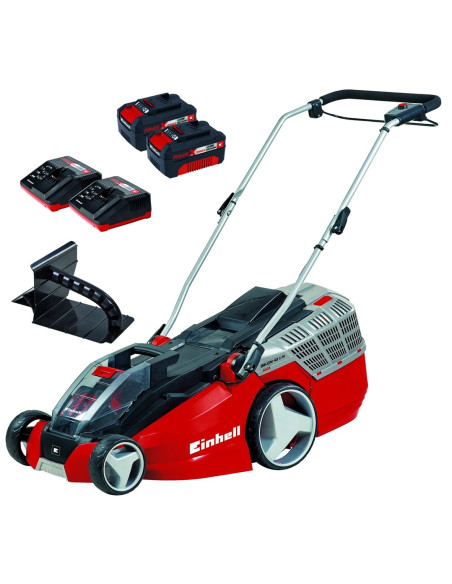 Einhell Ge-Cm 43 Li M Kit Kosiarka Do Trawnika Typu Push Bateria Czarny, Szary, Czerwony