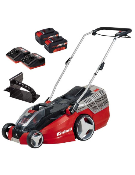Einhell Ge-Cm 43 Li M Kit Kosiarka Do Trawnika Typu Push Bateria Czarny, Szary, Czerwony