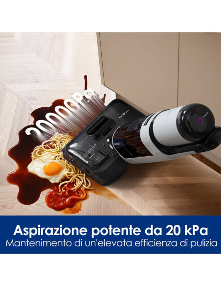 Tineco Floorone I5 Stretch Plus Odkurzacz Pionowy Bateria Suchy I Mokry Bez Worka Szary 2,5 Ah