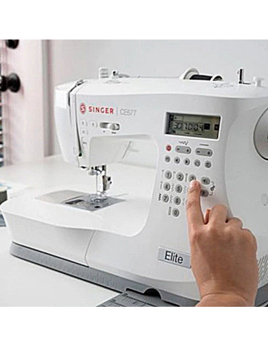 Singer Maszyna Do Szycia Elite Ce677 Prąd Elektryczny Biała