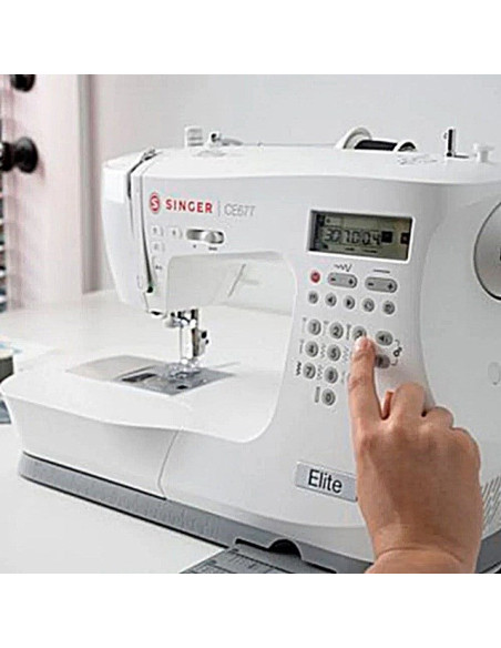 Singer Maszyna Do Szycia Elite Ce677 Prąd Elektryczny Biała