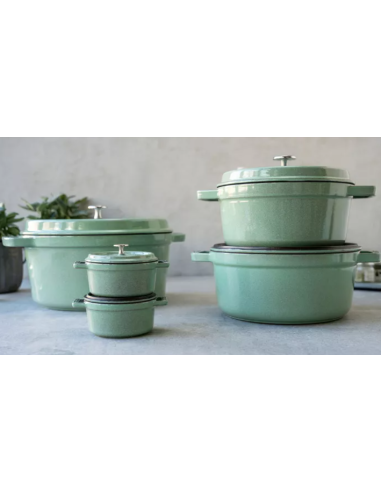 Garnek Żeliwny Okrągły Staub 40508-707-0 - Miętowy 6.7 Ltr
