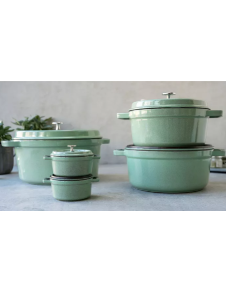 Garnek Żeliwny Okrągły Staub 40508-707-0 - Miętowy 6.7 Ltr