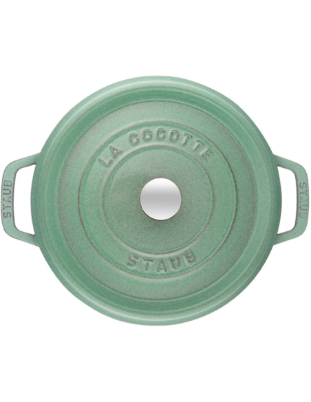 Garnek Żeliwny Okrągły Staub 40508-707-0 - Miętowy 6.7 Ltr