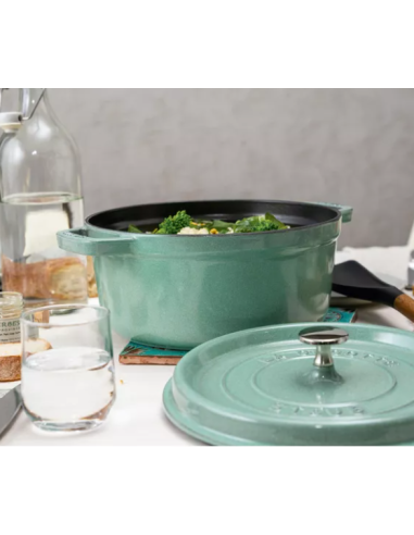 Garnek Żeliwny Okrągły Staub 40508-707-0 - Miętowy 6.7 Ltr