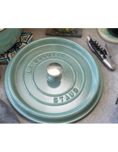 Garnek Żeliwny Okrągły Staub 40508-707-0 - Miętowy 6.7 Ltr