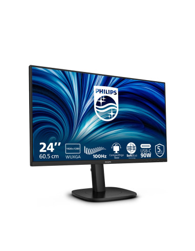 Philips 3000 Series 24B2U3301D/00 Monitor Komputerowy 61,2 Cm (24.1") 1920 X 1200 Px Wuxga Lcd Czarny