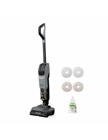 Bissell Spinwave + Vac Pet Pro Pionowy Odkurzacz Bateria Suchy I Mokry Cykloniczny Worek Na Kurz 0,4 L Czarny, Szary
