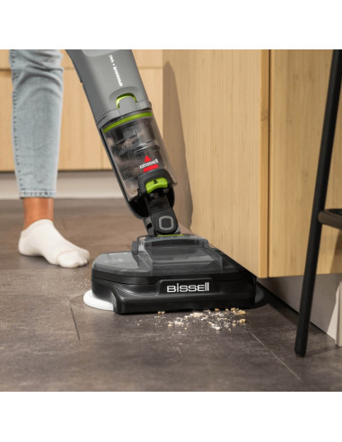 Bissell Spinwave + Vac Pet Pro Pionowy Odkurzacz Bateria Suchy I Mokry Cykloniczny Worek Na Kurz 0,4 L Czarny, Szary