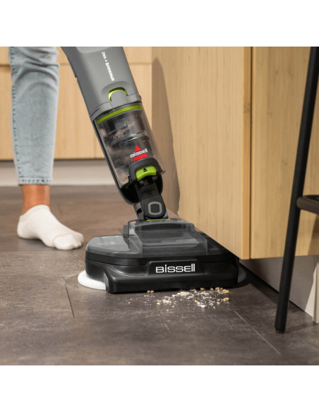 Bissell Spinwave + Vac Pet Pro Pionowy Odkurzacz Bateria Suchy I Mokry Cykloniczny Worek Na Kurz 0,4 L Czarny, Szary