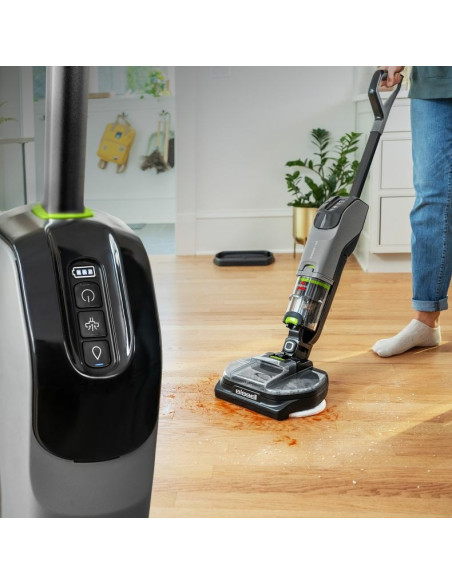 Bissell Spinwave + Vac Pet Pro Pionowy Odkurzacz Bateria Suchy I Mokry Cykloniczny Worek Na Kurz 0,4 L Czarny, Szary