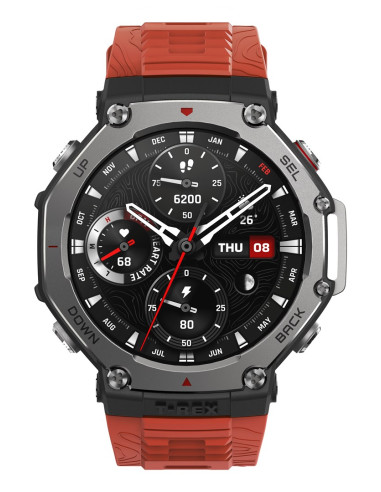 Smartwatch Amazfit T-Rex 3 -Älykello, 48,5 Mm, Punainen