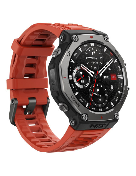 Smartwatch Amazfit T-Rex 3 -Älykello, 48,5 Mm, Punainen