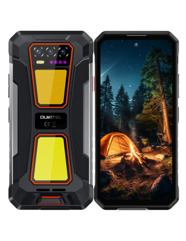 Oukitel Wp58 Pro 6,7" Smartphone Dual Sim Android 15 5G Usb Type-C 8 Gb 512 Gb 10000 Mah Czarny, Pomarańczowy