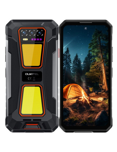 Oukitel Wp58 Pro 6,7" Smartphone Dual Sim Android 15 5G Usb Type-C 8 Gb 512 Gb 10000 Mah Czarny, Pomarańczowy
