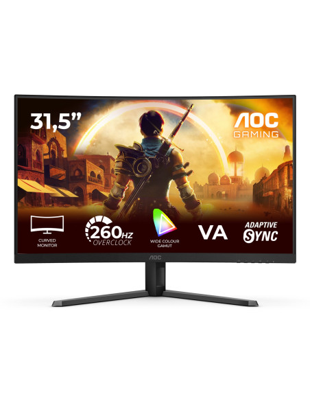 Aoc G4 C32G42Ze Monitor Komputerowy 80 Cm (31.5") 1920 X 1080 Px Full Hd Led Czarny, Czerwony