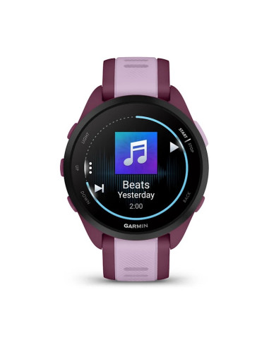 Garmin Forerunner 165 Music 3,05 Cm (1.2") Amoled 43 Mm Cyfrowy 390 X 390 Px Ekran Dotykowy Fioletowy Gps