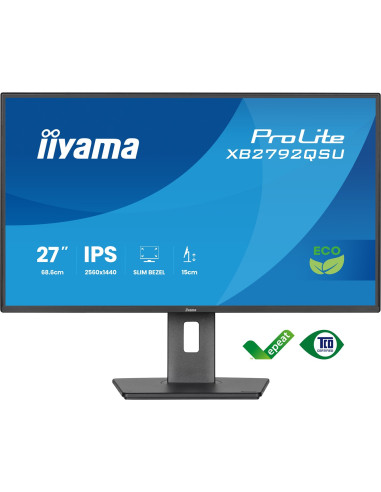 Iiyama Prolite Xb2792Qsu-B1 Monitor Komputerowy 68,6 Cm (27") 2560 X 1440 Px Quad Hd Led Czarny