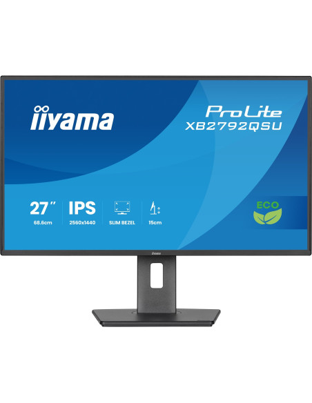 Iiyama Prolite Xb2792Qsu-B1 Monitor Komputerowy 68,6 Cm (27") 2560 X 1440 Px Quad Hd Led Czarny