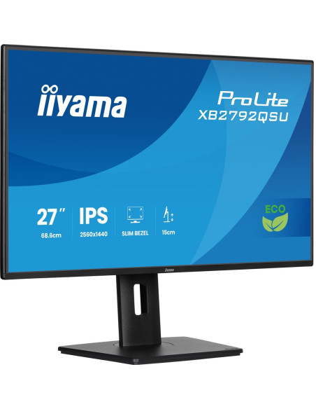 Iiyama Prolite Xb2792Qsu-B1 Monitor Komputerowy 68,6 Cm (27") 2560 X 1440 Px Quad Hd Led Czarny