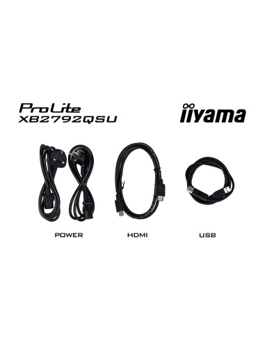 Iiyama Prolite Xb2792Qsu-B1 Monitor Komputerowy 68,6 Cm (27") 2560 X 1440 Px Quad Hd Led Czarny