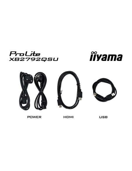 Iiyama Prolite Xb2792Qsu-B1 Monitor Komputerowy 68,6 Cm (27") 2560 X 1440 Px Quad Hd Led Czarny