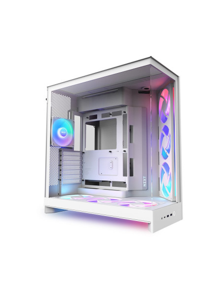 Nzxt H9 Flow Rgb+ Midi Tower Biały