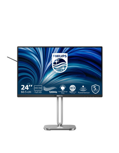 Philips 4000 Series 24B2N4200/00 Monitor Komputerowy 60,5 Cm (23.8") 1920 X 1080 Px Full Hd Lcd Szary