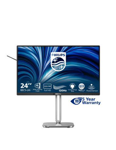 Philips 4000 Series 24B2N4200/00 Monitor Komputerowy 60,5 Cm (23.8") 1920 X 1080 Px Full Hd Lcd Szary