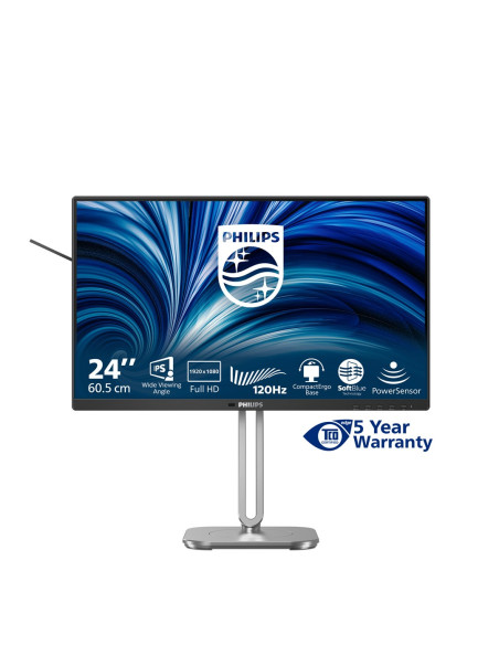 Philips 4000 Series 24B2N4200/00 Monitor Komputerowy 60,5 Cm (23.8") 1920 X 1080 Px Full Hd Lcd Szary