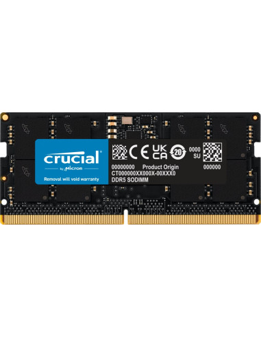 Crucial Ct16G56C46S5T Moduł Pamięci 16 Gb 1 X 16 Gb Ddr5 262-Pin So-Dimm Korekcja Ecc