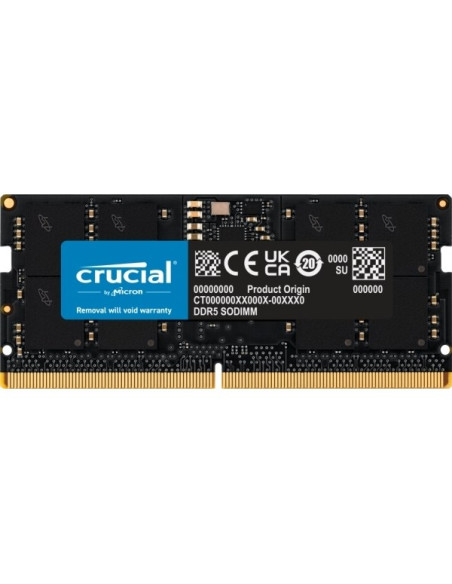 Crucial Ct16G56C46S5T Moduł Pamięci 16 Gb 1 X 16 Gb Ddr5 262-Pin So-Dimm Korekcja Ecc