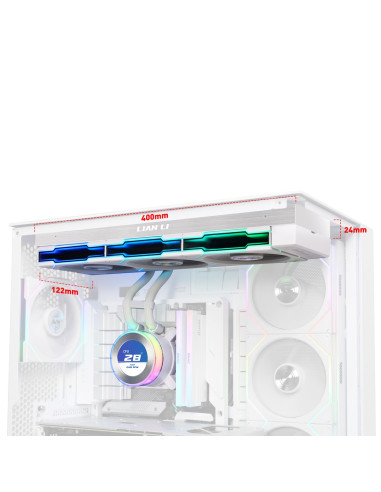 Lian Li Ga Ii Hydroshift Ii Lcd-C 360Tl Procesor Chłodnica Cieczy All-In-One 12 Cm Biały 1 Szt.