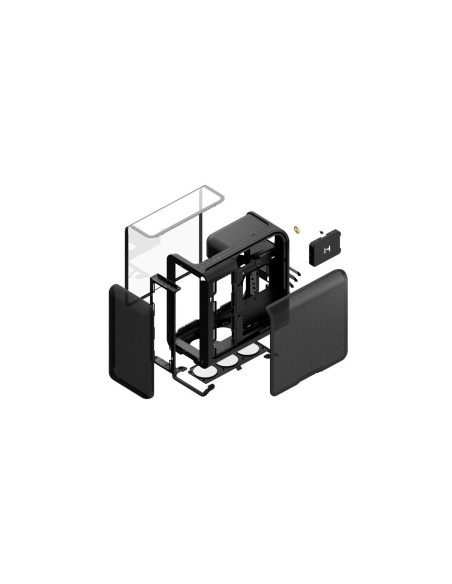 Hyte X50 Mid Tower Case Pitch Black