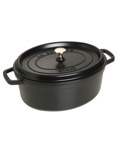 Garnek Żeliwny Owalny Staub 40509-319-0 - Czarny 5.5 Ltr