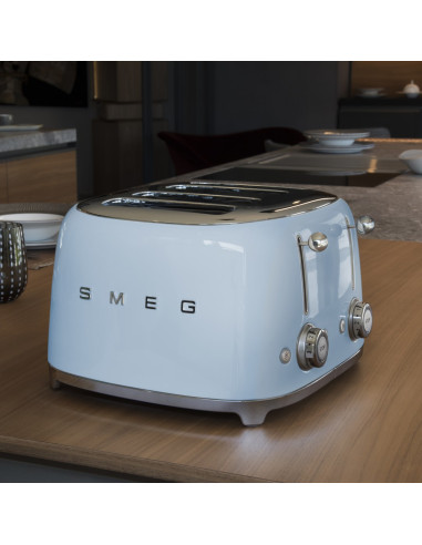 Toster Smeg Model Tsf03Pbeu Pastel Blue