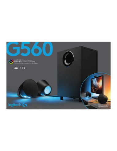 Logitech G G560 Zestaw Głośników 120 W Pc/Laptop Czarny 2.1 Kan. 30 W Bluetooth