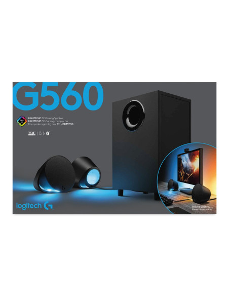 Logitech G G560 Zestaw Głośników 120 W Pc/Laptop Czarny 2.1 Kan. 30 W Bluetooth