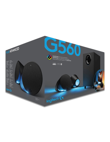 Logitech G G560 Zestaw Głośników 120 W Pc/Laptop Czarny 2.1 Kan. 30 W Bluetooth