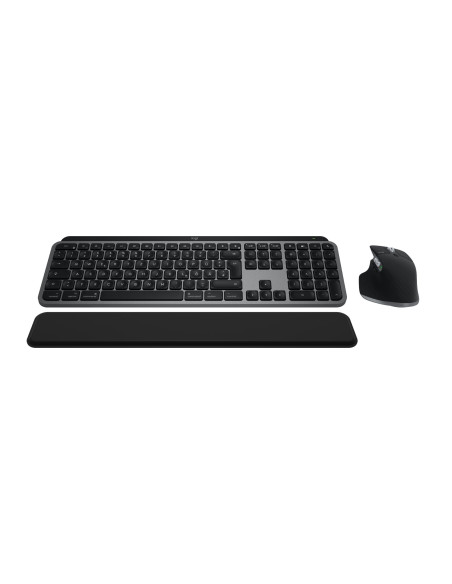 Logitech Mx Keys S Combo For Mac Klawiatura Dołączona Myszka Dom/Biuro Bluetooth Qwertz Niemiecki Szary