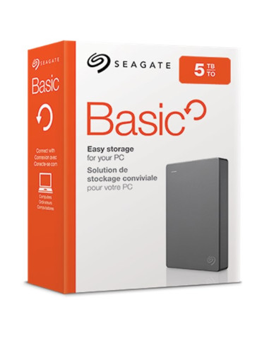 Dysk Zewnętrzny Hdd Seagate Basic (5Tb  2.5"  Usb 3.2 Gen 1  Stjl5000400)