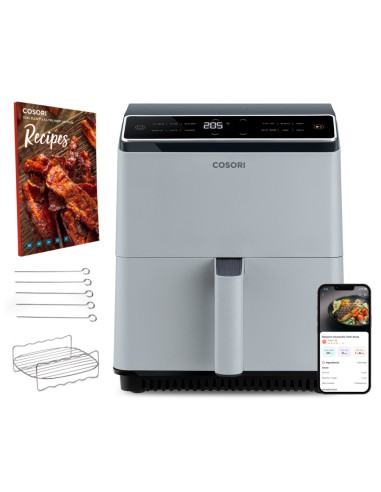 Frytkownica Beztłuszczowa Air Fryer Cosori Dual Blaze 6,4L 1700W Jasnoszary
