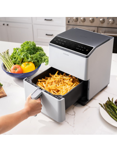 Frytkownica Beztłuszczowa Air Fryer Cosori Dual Blaze 6,4L 1700W Jasnoszary